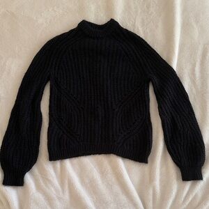 Wilfred Black Turtleneck Sweater